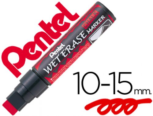 Marcador pentel giz smw56 wet erase vermelho , Pentel , 48739 , 4902506070043